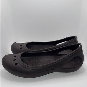 CROCS Kadee Brown Ballet Flats Slip On Women’s 7